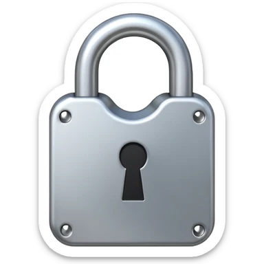 open padlock sticker