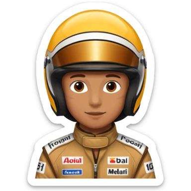 f1 driver black bear sticker