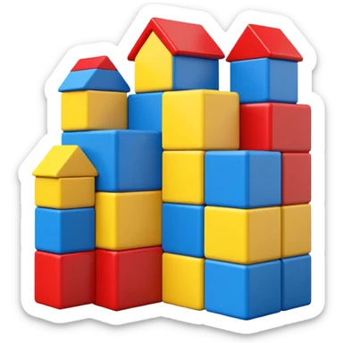 Toy Block Homes sticker