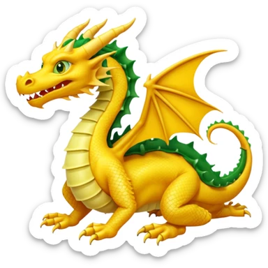 Dragon con cuerpo de pasta canelloni que el cuerpo enga su cuerpo normal con patas y que tenga tres cabezas de dragon sticker