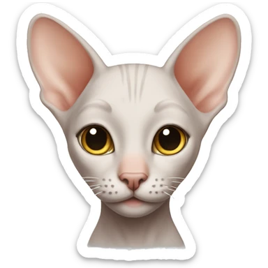 Hairless cat ￼ sticker