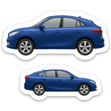 navi blue 
car sticker