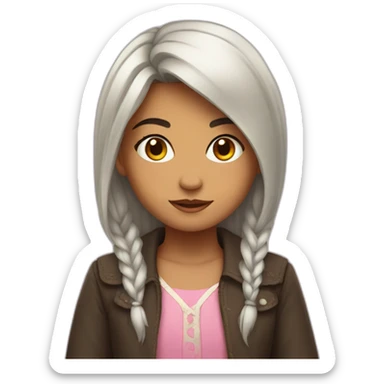 Niña enfadada sticker