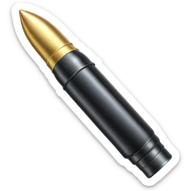 black long bullet 7.62 sticker