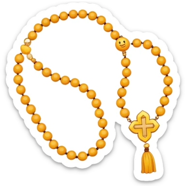prayer beads reduce the number of beads to 10 sticker