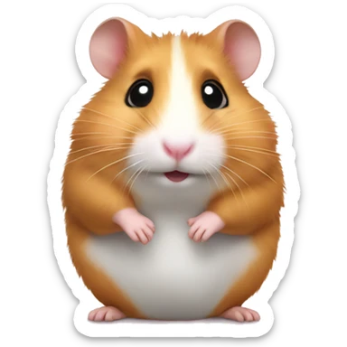 hamster on hamster sticker