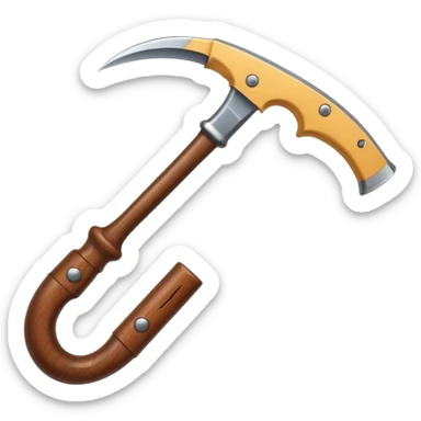 The sickle used by farmers sticker