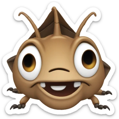 smiling roach sticker