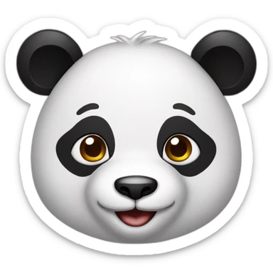 Panda avec coiffure alsacienne sticker