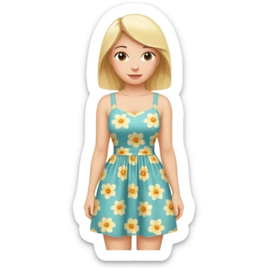 Blonde big butt sticker