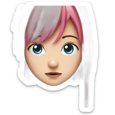 Lucy de elfen lied qui fait un clin d'œil sticker