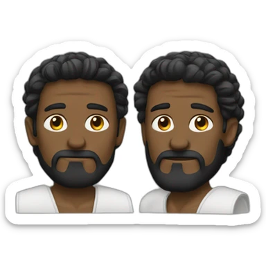 Duelo cruzado negro sticker