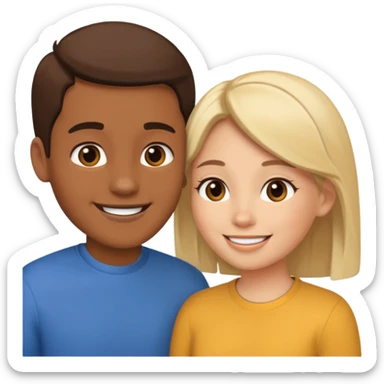 two people talking to eachother sticker