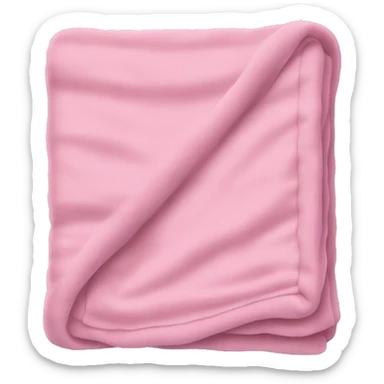 Aesthetic pink blanket￼ sticker
