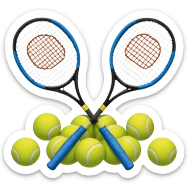 el polideportivo, agrega unas raquetas de tenis sticker