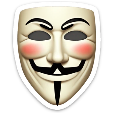 Guy Fawkes V for Vendetta sticker