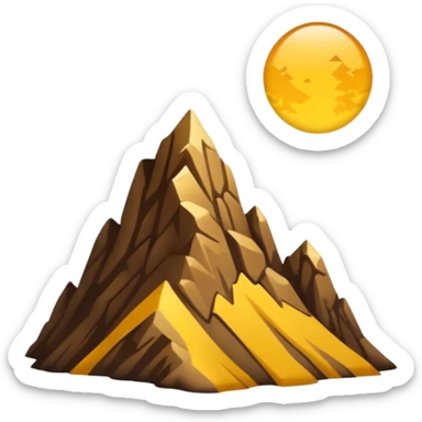 
una mezcla de sol + montaña + caminante estilo petroglifo sticker