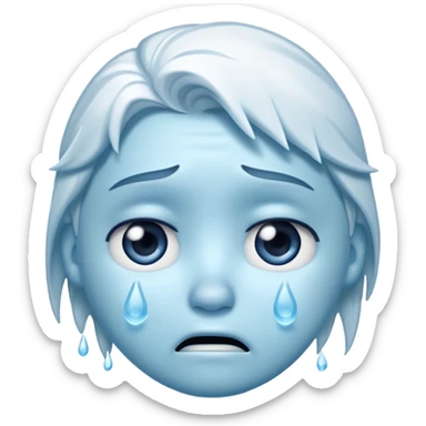  frozen distraught iOS emoji sticker