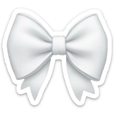 white bow sticker