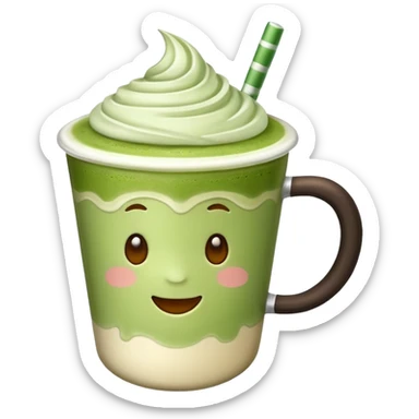 matcha latte sticker