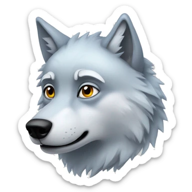 Frosty Wolf sticker