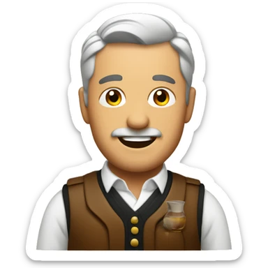 Whiskey drinker sticker