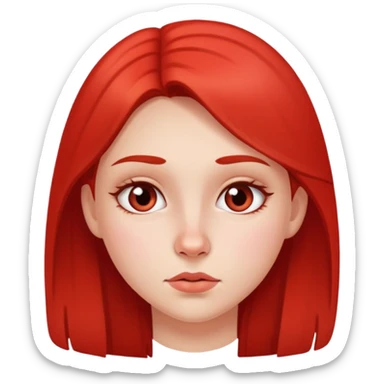 girl with redness under nose sticker