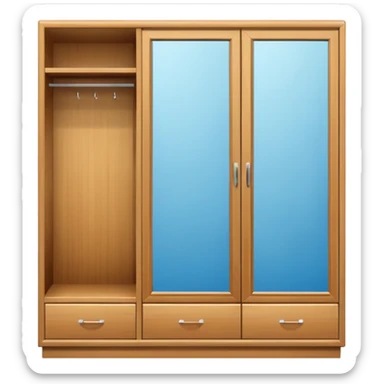 wardrobe modern closed mirror door sticker