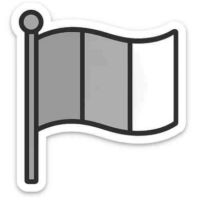 flag with three vertical bands: blue, red, and yellow, minimalistic style, no text sticker