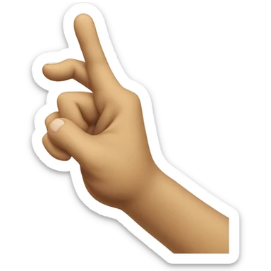 thinking face emoji with a curled index finger sticker