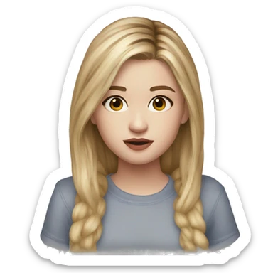 Chloe grace mortez hyperreal teeanger sticker