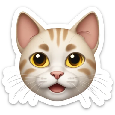 Annoyed cat sticker