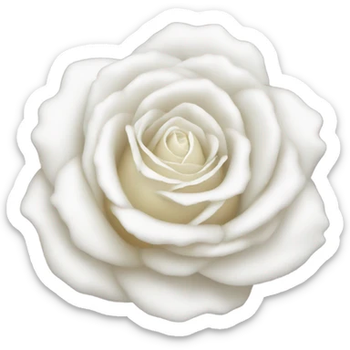 Rosa blanca sticker