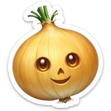 dried yellow onion  without green parts sticker