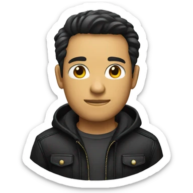 hommer wearning black jacket sticker