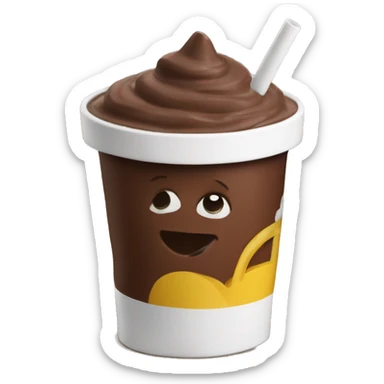 McDonald’s chocolate thick shake sticker