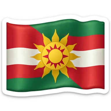 Kürdistan flag sticker