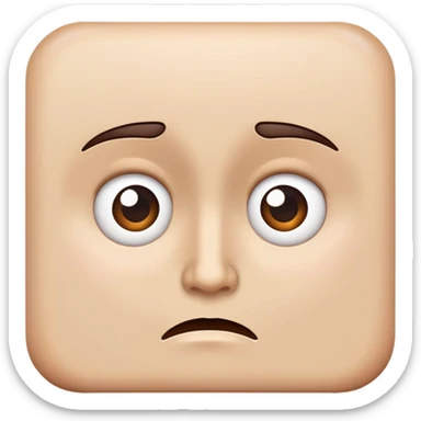 puzzled face sticker