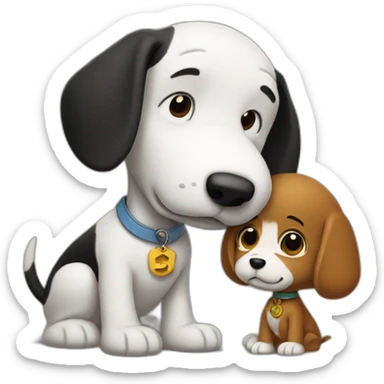 charlie and snoopy sticker
