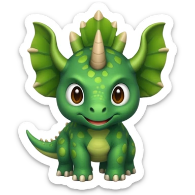 Triceratops cute  sticker