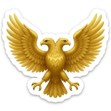 double headed eagle sticker