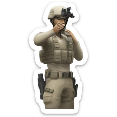 ghost recon brekpoint saluting sticker