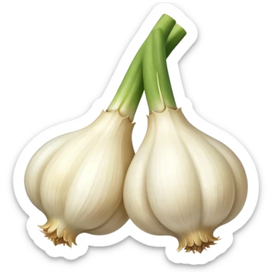 two garlic 45 degrees no need the green thingy sticker