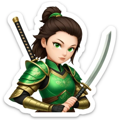 Emerald Samurai sticker