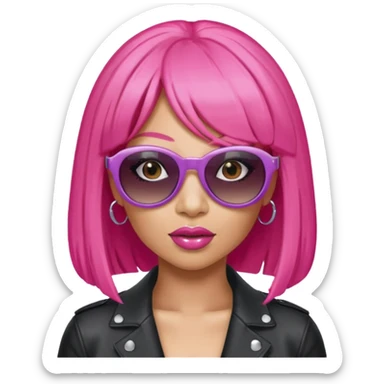 Nicki Minaj wear sunglasses sticker