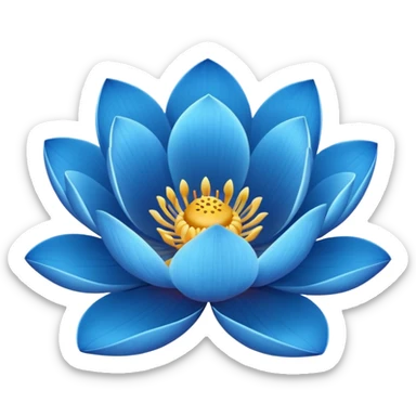 lotus bleu sticker