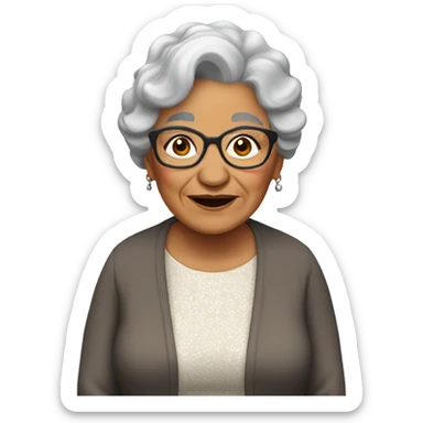 Old Latina grandma sticker
