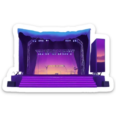 electronic music festival stage sticker
