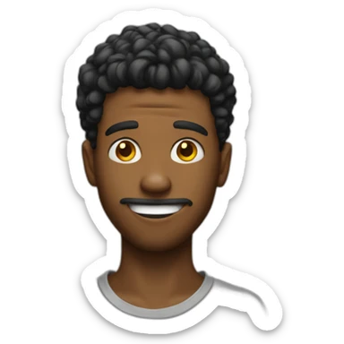 Young men crazy sticker