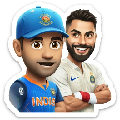 Cristiano is Meet, Virat Kohli Virat Kohli with year who sticker